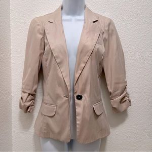 Blazer quarter sleeve light breezy cinch sleeves XS